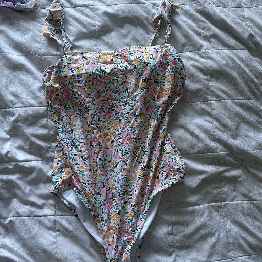 Kona Sol Floral One-Piece Swimsuit